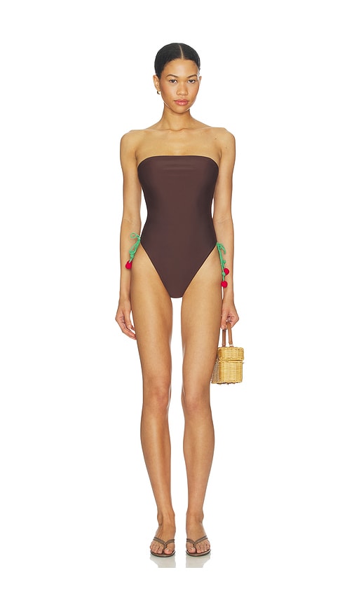 view 2 of 4 Filipa One Piece in Chocolate Brown