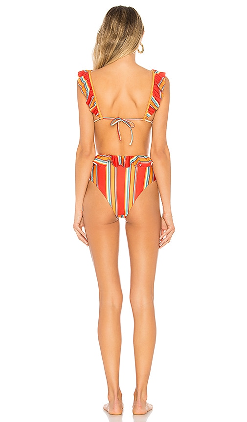 view 3 of 3 Better Vibes One Piece in Red Boardwalk Stripe