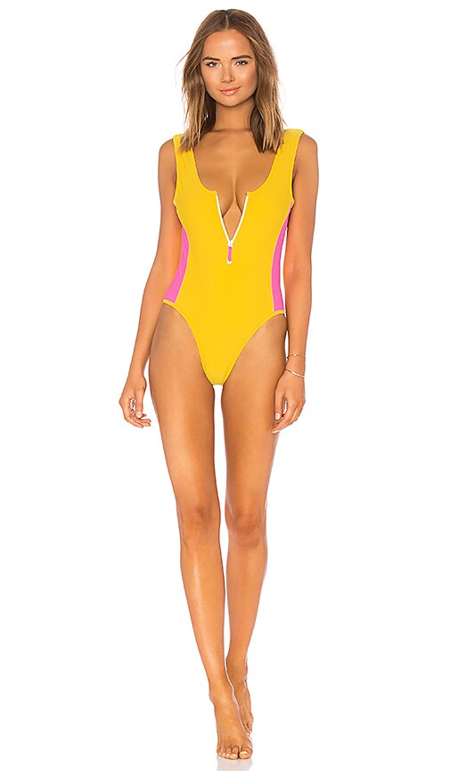 view 1 of 3 Zippy One Piece in Yellow & Pink