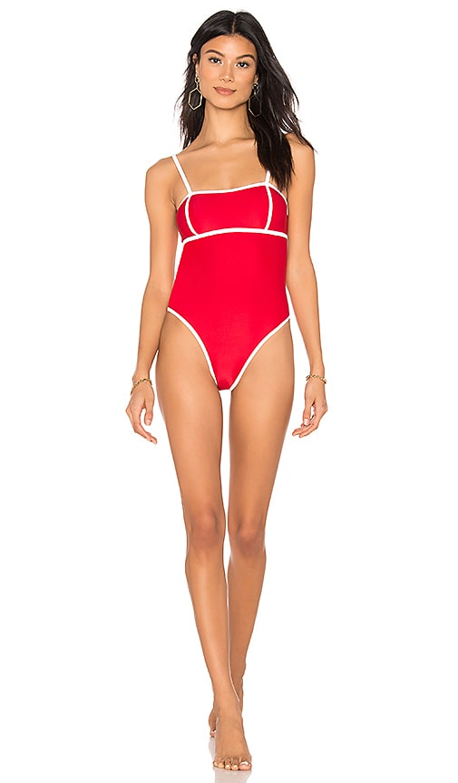 view 1 of 3 Twiggy One Piece in Red & White