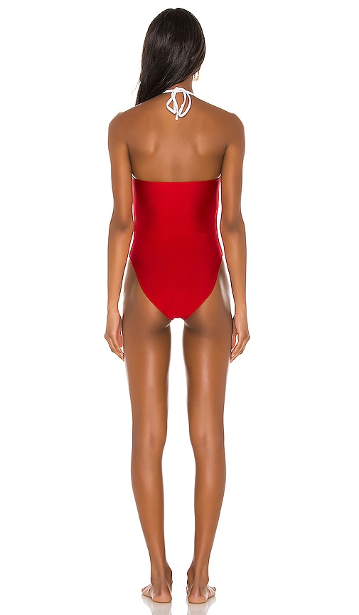 view 3 of 3 Alani One Piece in Bright Red
