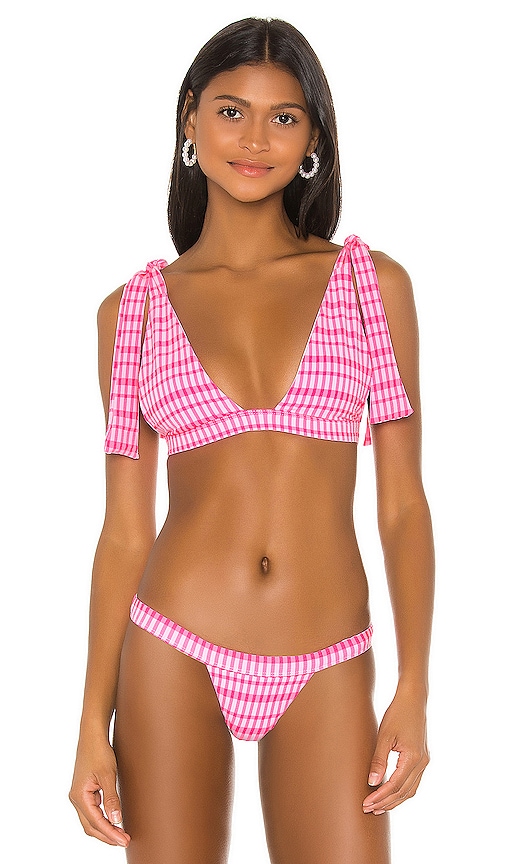 view 1 of 5 Take Me Away Top in Pink Gingham