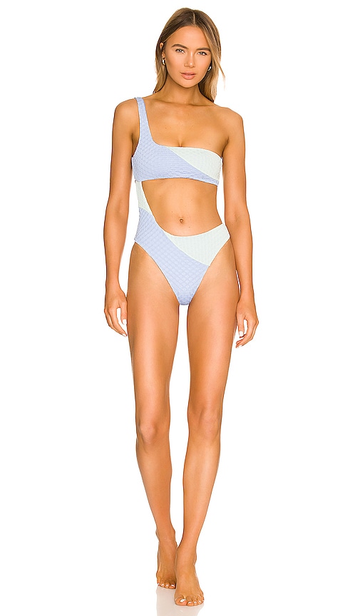 view 1 of 5 Catcha Wave One Piece in Blue Seafoam