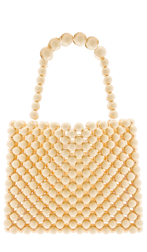 view 1 of 4 Carrie Beaded Purse in Cream
