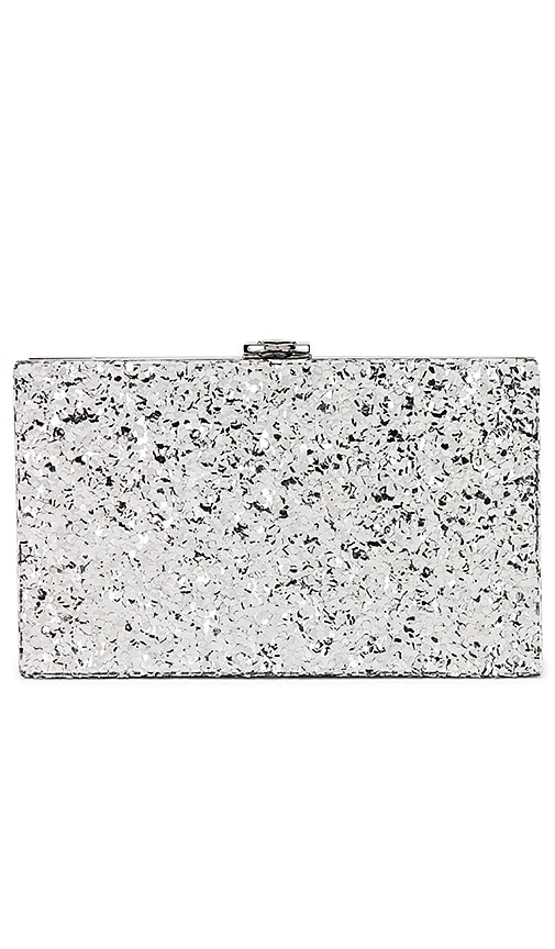 view 1 of 5 Carla Clutch in Silver Glitter