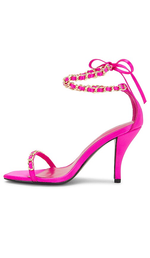 view 5 of 5 Chain Sandal in Electric Pink