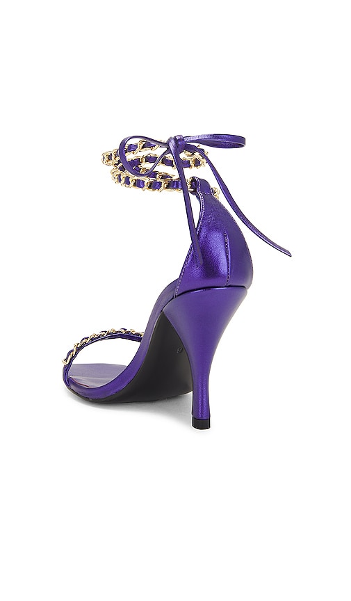 view 3 of 5 Chain Sandal in Purple