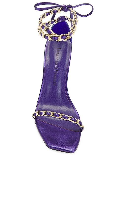 view 4 of 5 Chain Sandal in Purple