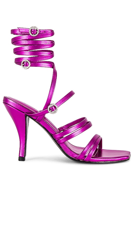 view 1 of 5 Multi Strap Heel in Electric Pink