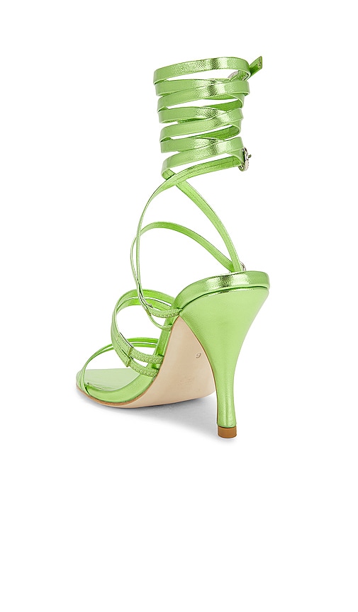 view 3 of 5 Multi Strap Heel in Lime Green