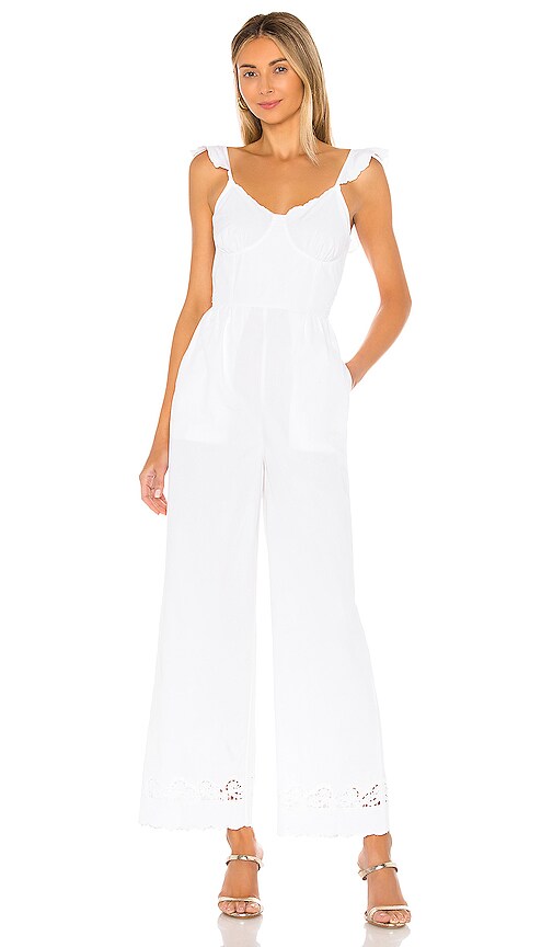 LPA Gaston Jumpsuit in White | REVOLVE