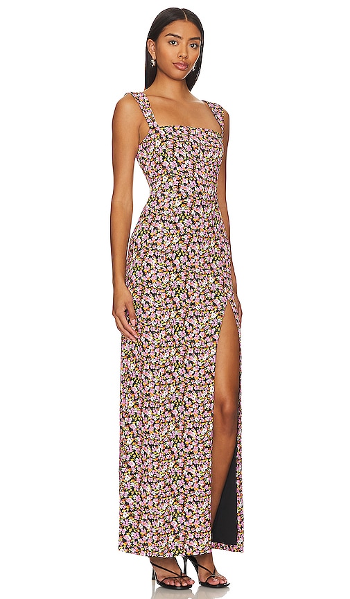 Shop Lpa Fiorella Maxi Dress In Fluerel Floral Multi