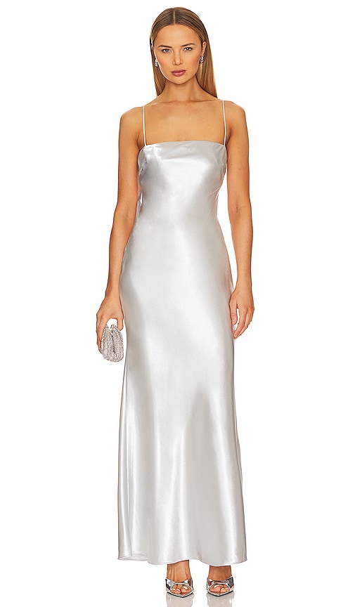 Lpa Finelli Maxi Dress In Silver