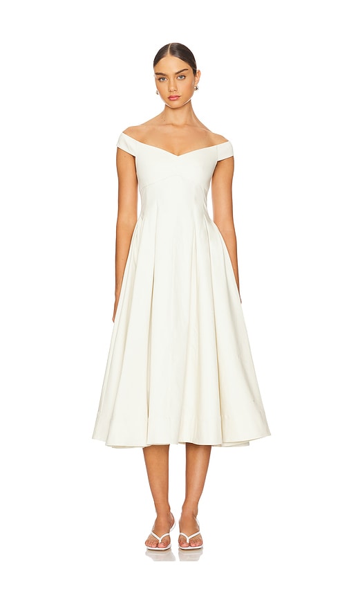 Shop Lpa Esfira Dress In Ivory