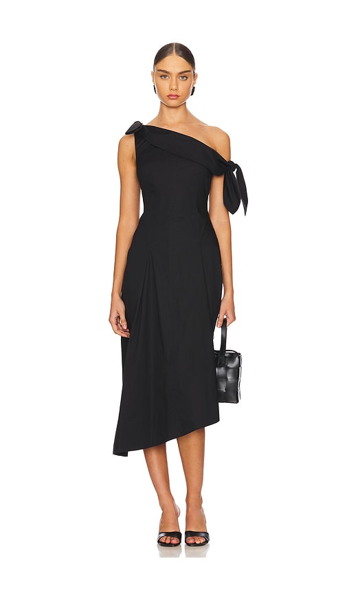 Shop Lpa Eloise Midi Dress In Black