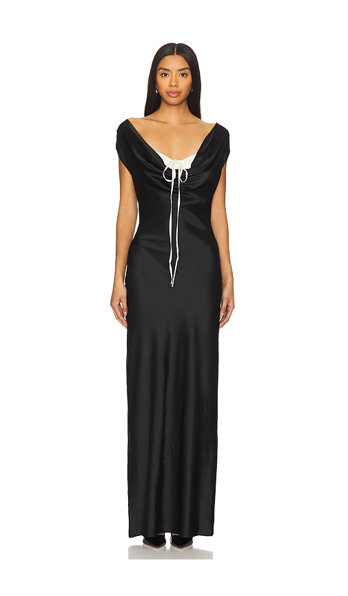 Lpa Elora Gown In Black,white