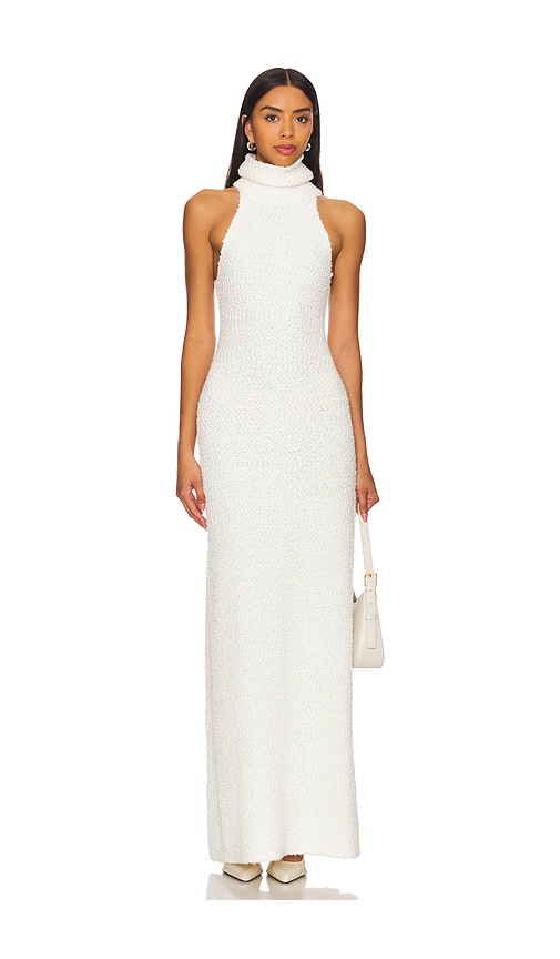 Lpa Evan Maxi Knit Dress In White