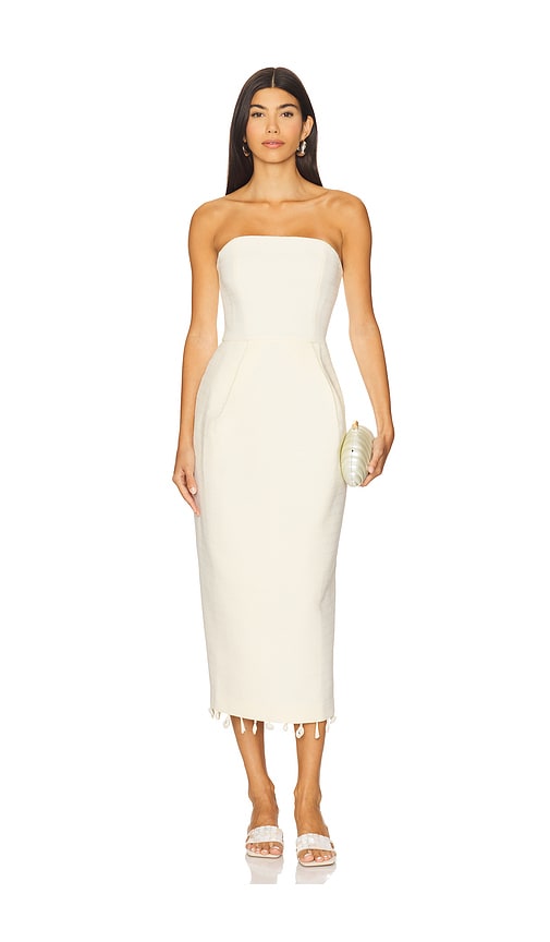 Tessa Midi Dress in Cream. - size XS (also in L, M, S, XL, XXS)