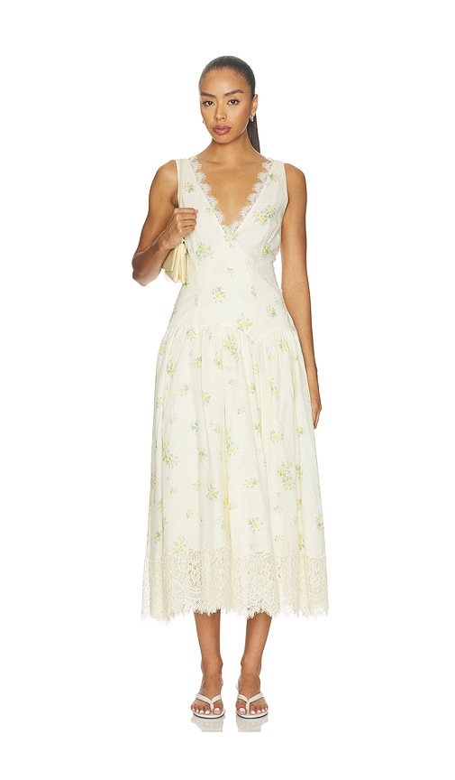 LPA ROBE EVERLY en Cream. Taille L. Also en XXS, XS, S, M, XL.