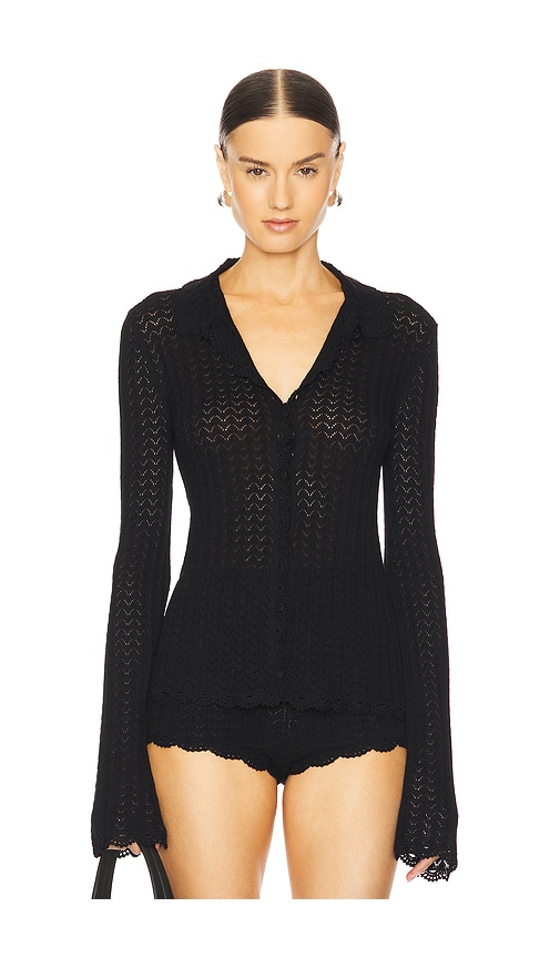 Shop Lpa Hana Cardigan In Black