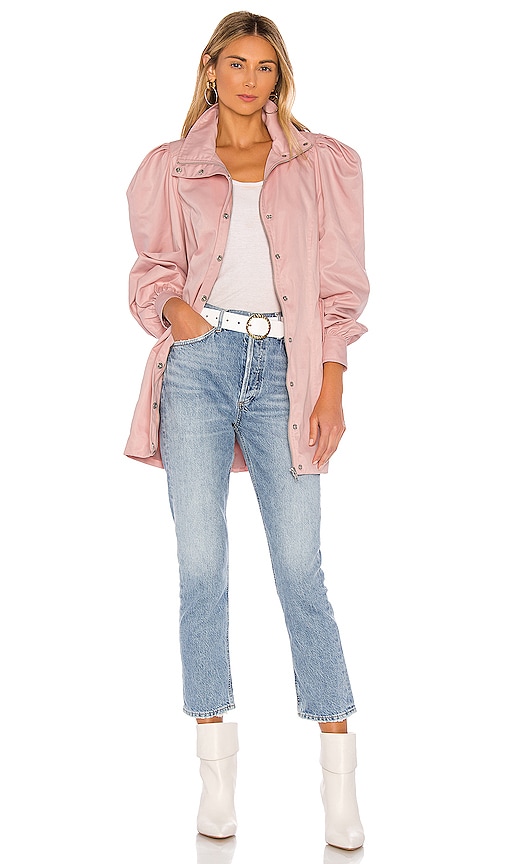 rust pink jacket