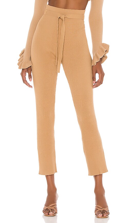 LPA Elianna Knit Pants in Camel