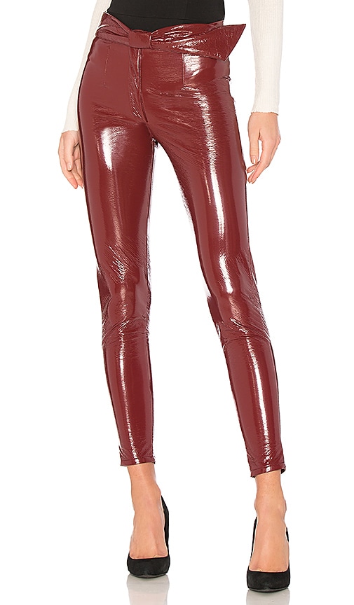 HATCH The Faux Leather Legging in Chocolate