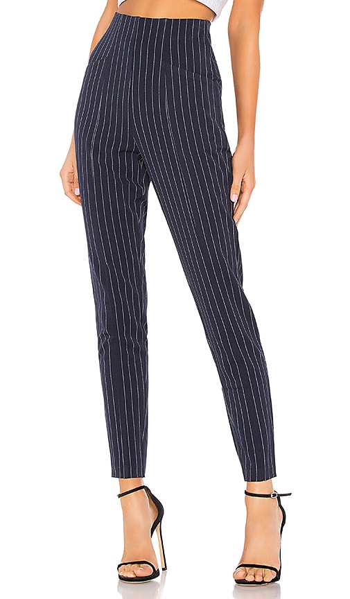 pinstripe high waisted pants