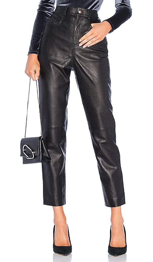LPA Leather Pant 417 in Black