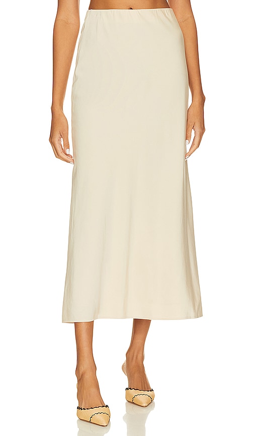 LPA Fiama Midi Skirt in Bone | REVOLVE