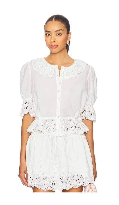 Jen Blouse in White. - size XS (also in L, M, S, XXS)