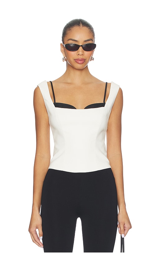 Kenley Top in Black,White. - size L (also in M, S, XL, XS, XXS) - LPA - Modalova