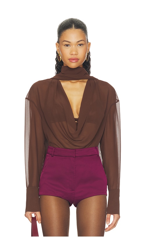 Samira Blouse by LPA in Dark Brown
