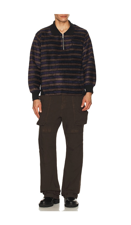  Le Père Pullover Mit Polokragen In Blue,brown. Größe M. Also In L. 