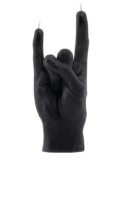 Black You Rock Hand Candle main image 0