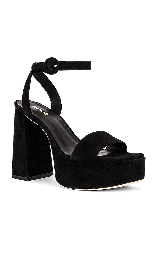 Shop Larroude Dolly Sandal In Black