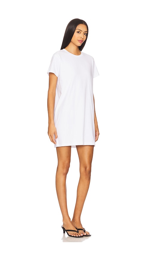 Leset Margo Short Sleeve T-shirt Dress In White