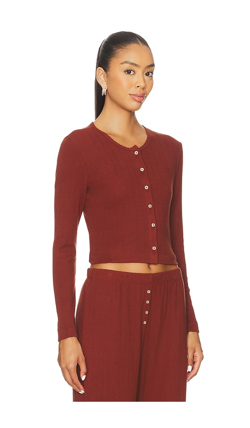  Leset Cardigan Pointelle In Brick. Größe Xl. Also In Xs. 