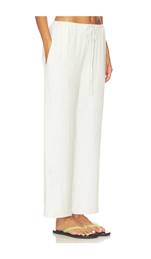 Leset Lauren Crop Drawstring Pant In White