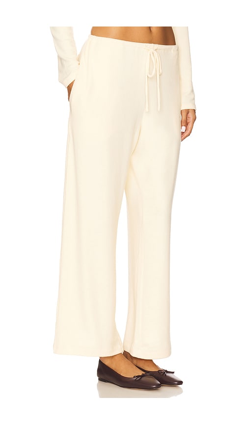 Leset Lauren Crop Drawstring Pant In Neutral