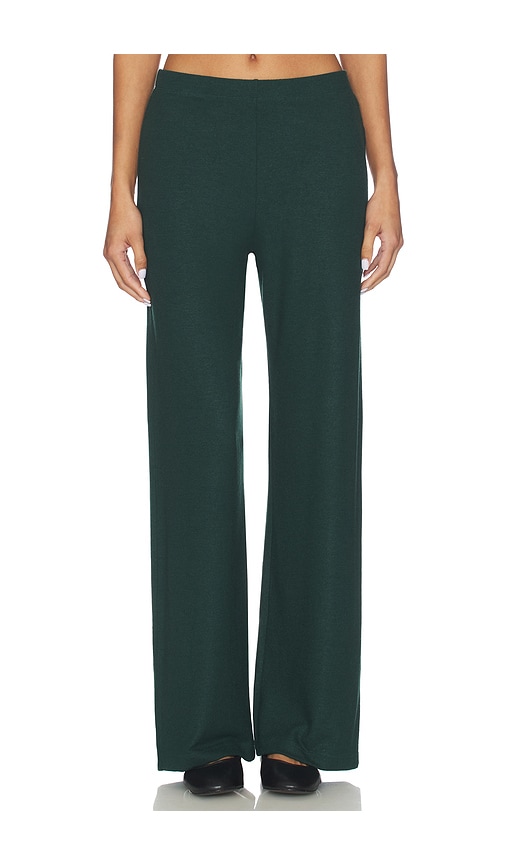 Leset Lauren Wide Leg Pant In Green