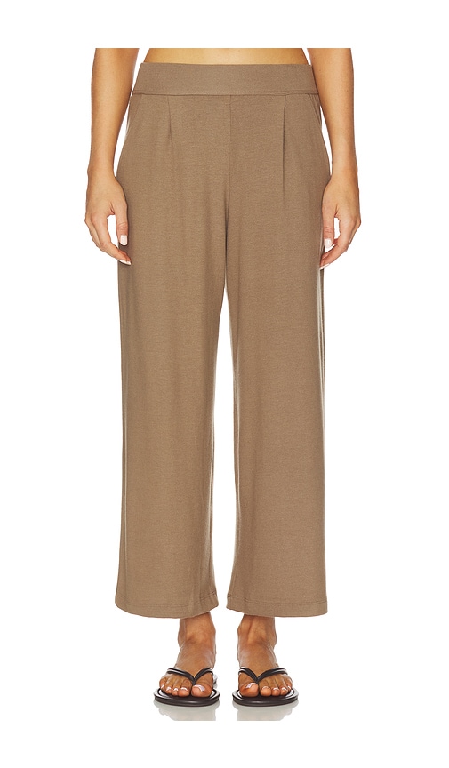 LESET Lauren Crop Pleated Pocket Pant