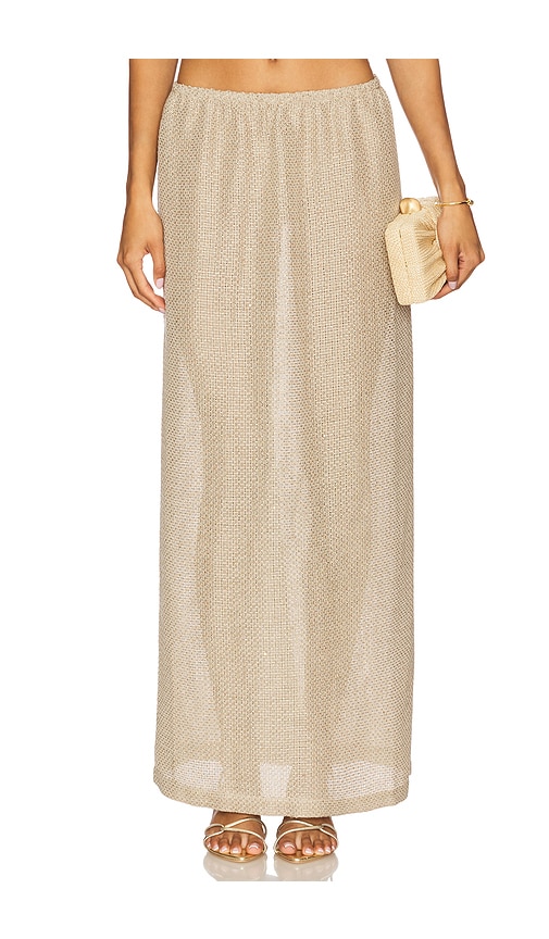 Stella Maxi Skirt in Beige. - size XS (also in S, XL)