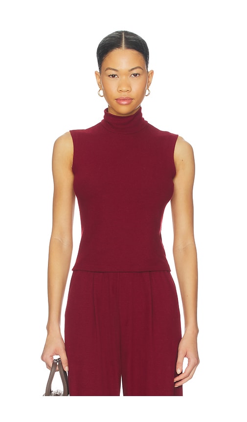 LESET Lauren Sleeveless Turtleneck