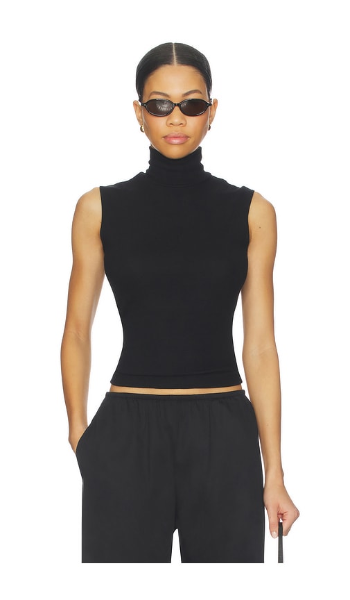 LESET Lauren Sleeveless Turtleneck