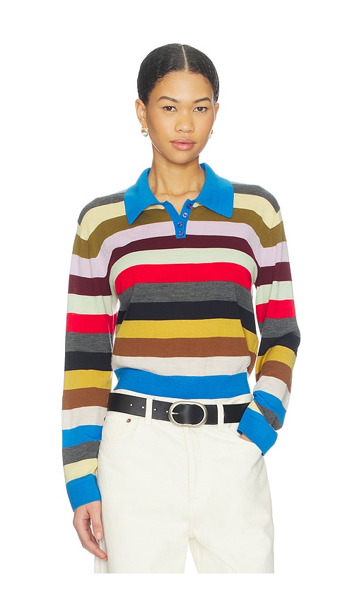 LESET James Polo in Multistripe