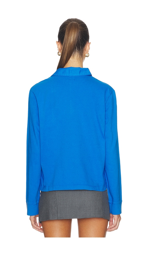  Leset Langärmliges Polohemd Margo In Royal. Größe Xs. Also In S. 