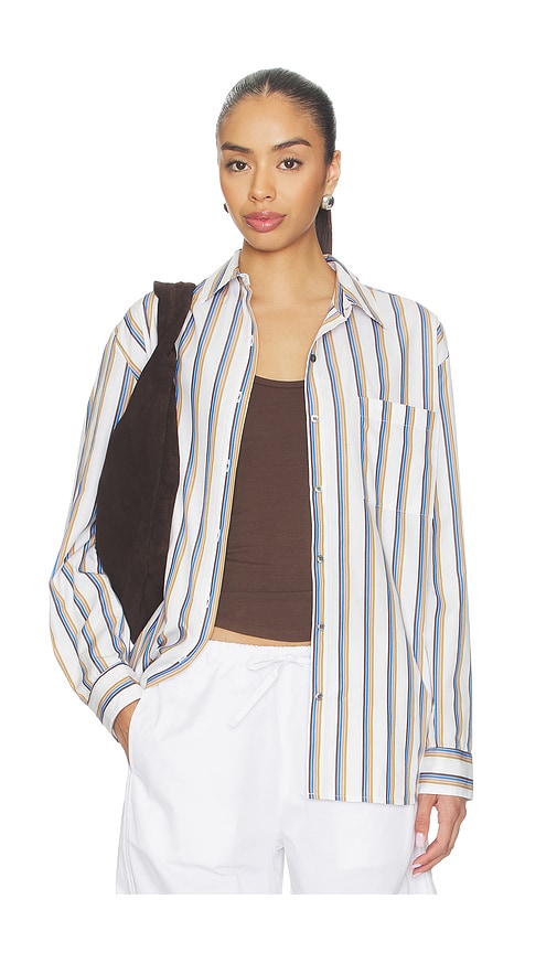 LESET Yoshi Stripe Classic Button Down
