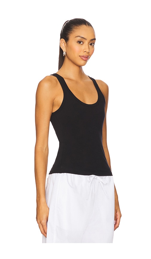 Laura Scoop Neck Tank in Black. - size XL (also in L, M, S, XS)