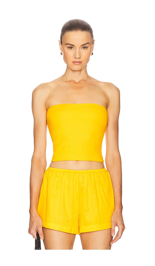 Leset Rio Bandeau Top In Yellow